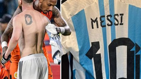 Eloy Room intercambio su camiseta con la de Messi