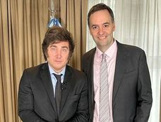 Javier Milei y Manuel Adorni. Javier Milei y Manuel Adorni.