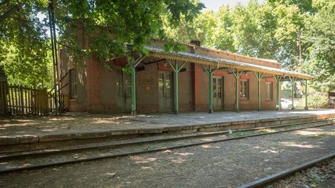 Los Andes | Estación de tren, Paso de Los Andes, ex estación del ferrocarril trasandino que está ubicada al oeste de Chacras de Coria. Foto: Ignacio Blanco / Los Andes