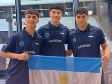 Hockey Patín. Bautista Pascual, Valentín Funes y Lucas Sottano. Los tres mendocinos integrantes de la Selección Argentina masculina