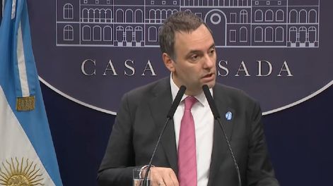 Los Andes | El vocero presidencial Manuel Adorni (Captura de video)