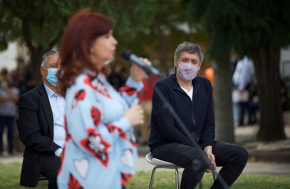 Máximo Kirchner y Cristina Fernández de Kirchner. / Foto: Prensa CFK