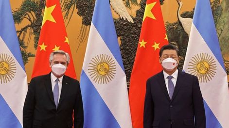 Alberto Fernández y Xi Jinping / Gentileza