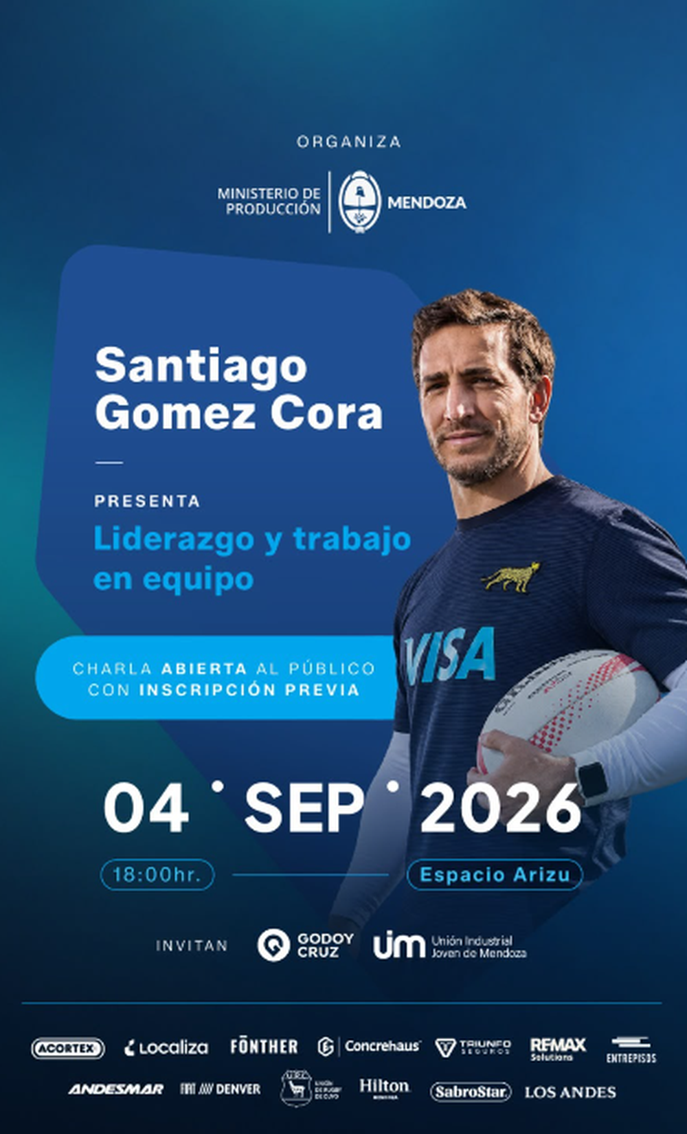 Santiago Gomez Cora visitar&aacute; Mendoza y dar&aacute; una charla sobre liderazgo
