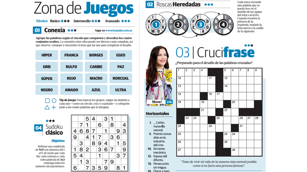 Así se verá la nueva Zona de Juegos en el diario papel.