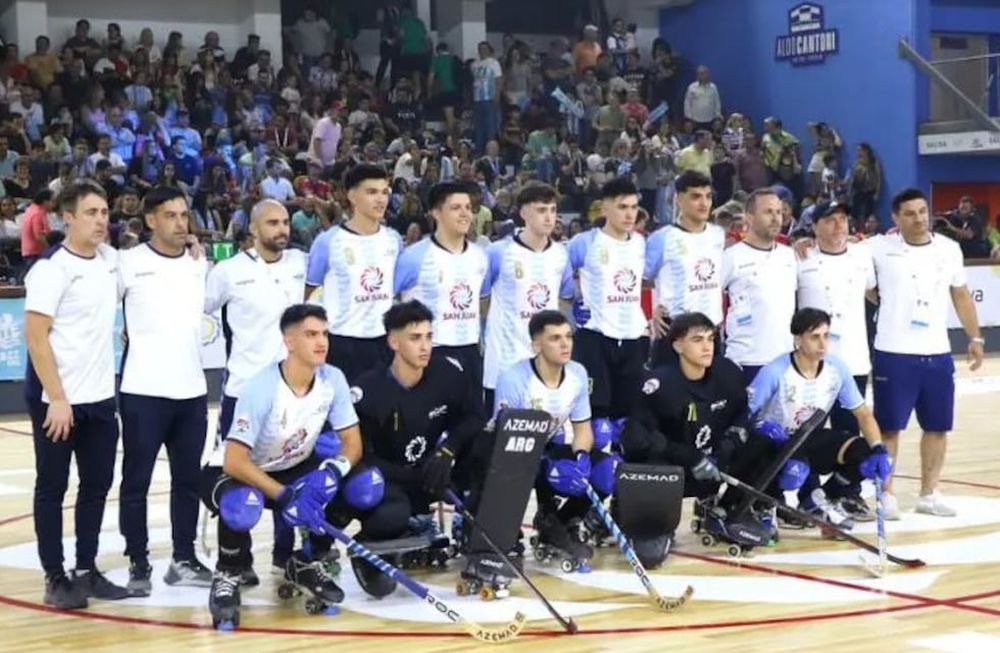 La Selección Argentina Sub 19 que se consagró en San Juan. / gentileza
