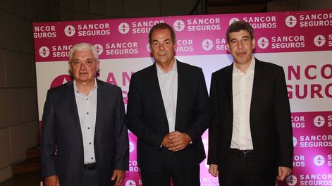 Alfredo Panella , Gustavo Badosa (presidente Sancor Seguros)y Alejandro Simón ( Ceo Sancor Seguros).