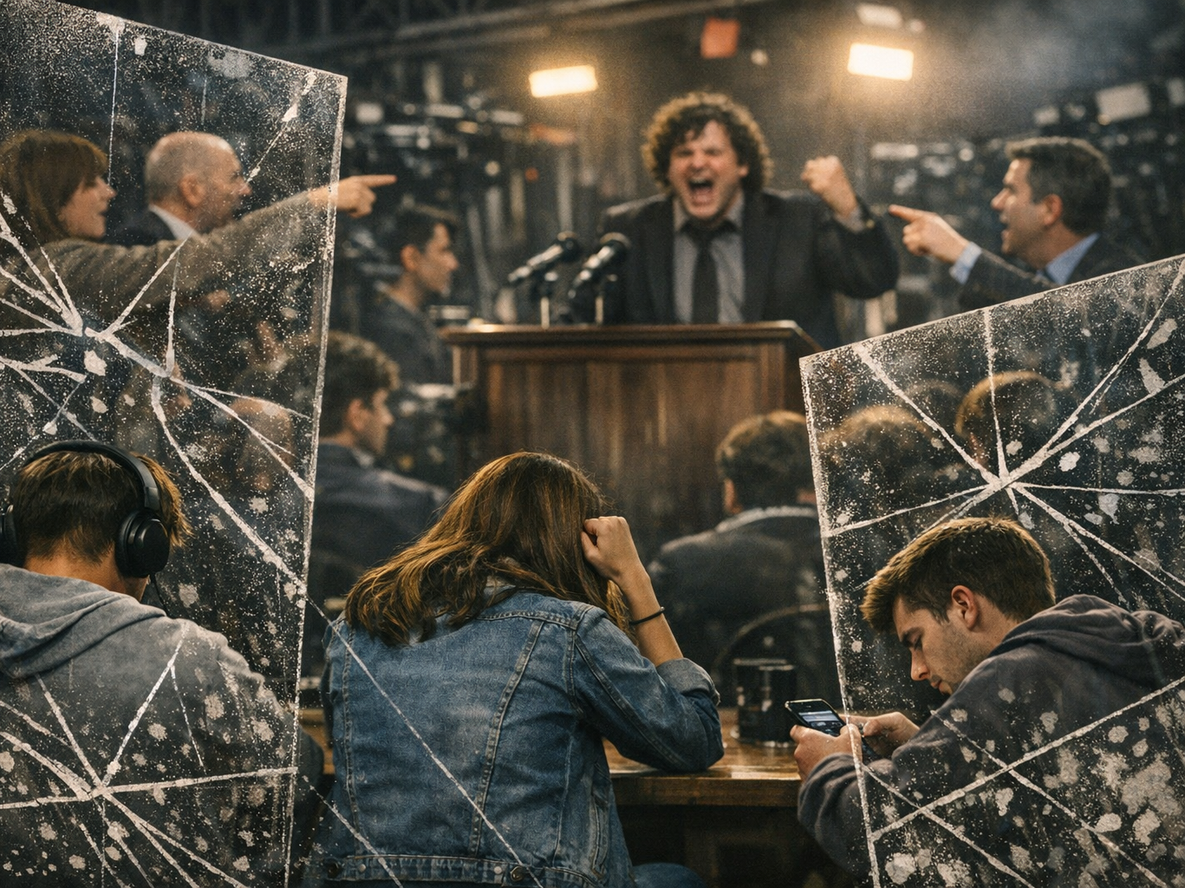 La política de reality y el silencio de los cristales