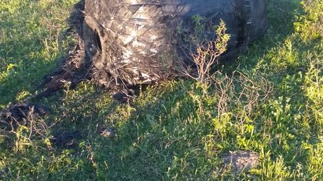 Cayó en un campo parte de un cohete espacial