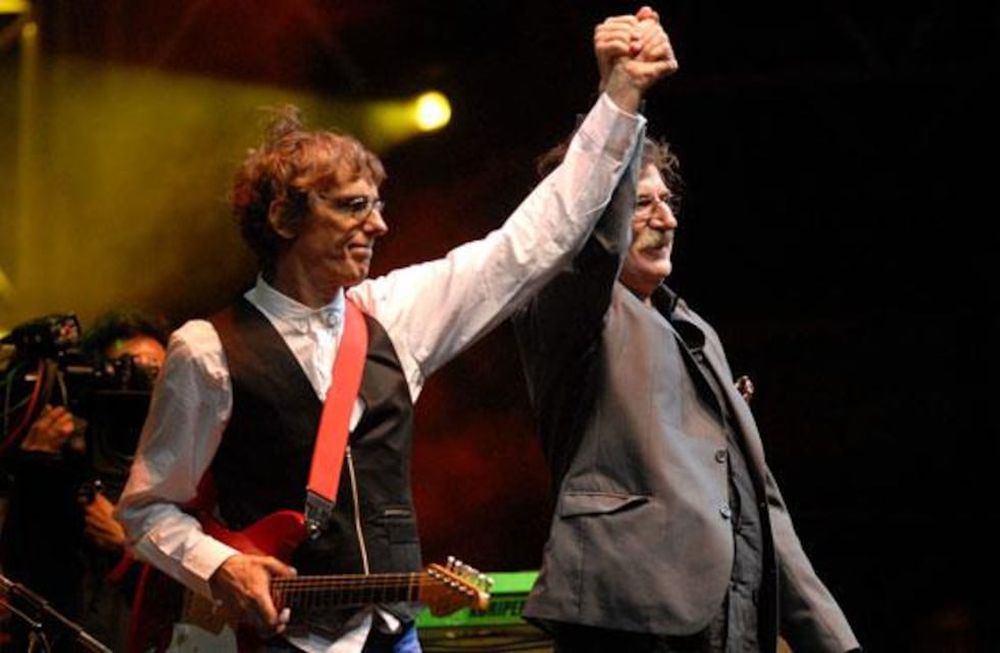 Luis Alberto Spinetta y Charly García, ídolos populares y grandes amigos.