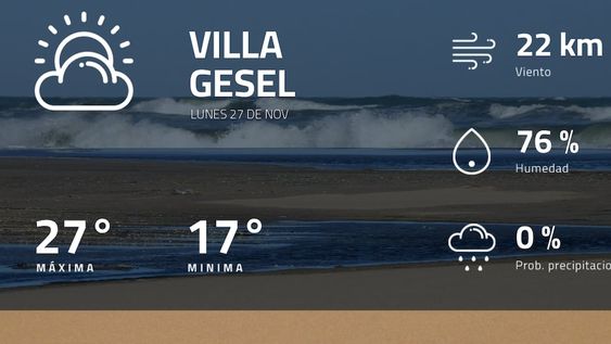 Pronóstico regional: ¿cómo estará el tiempo en Villa Gesel?