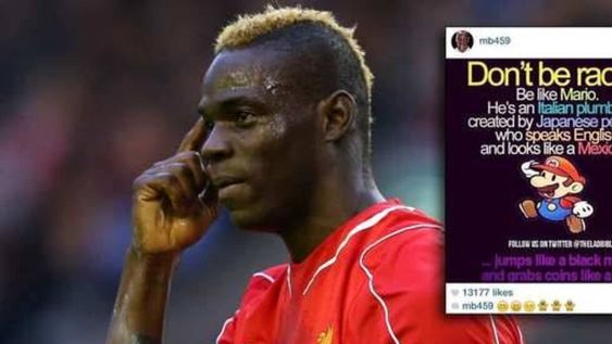 A Balotelli lo investigan por un mensaje racista y salió a pedir disculpas