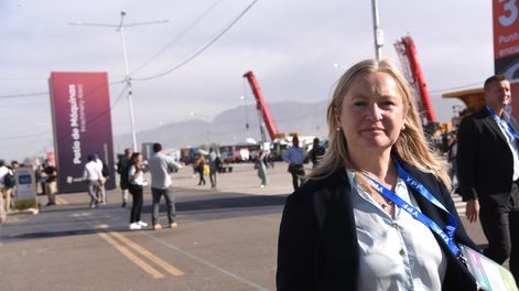 Hebe Casado participó de la Expo San Juan Minera.&nbsp;
