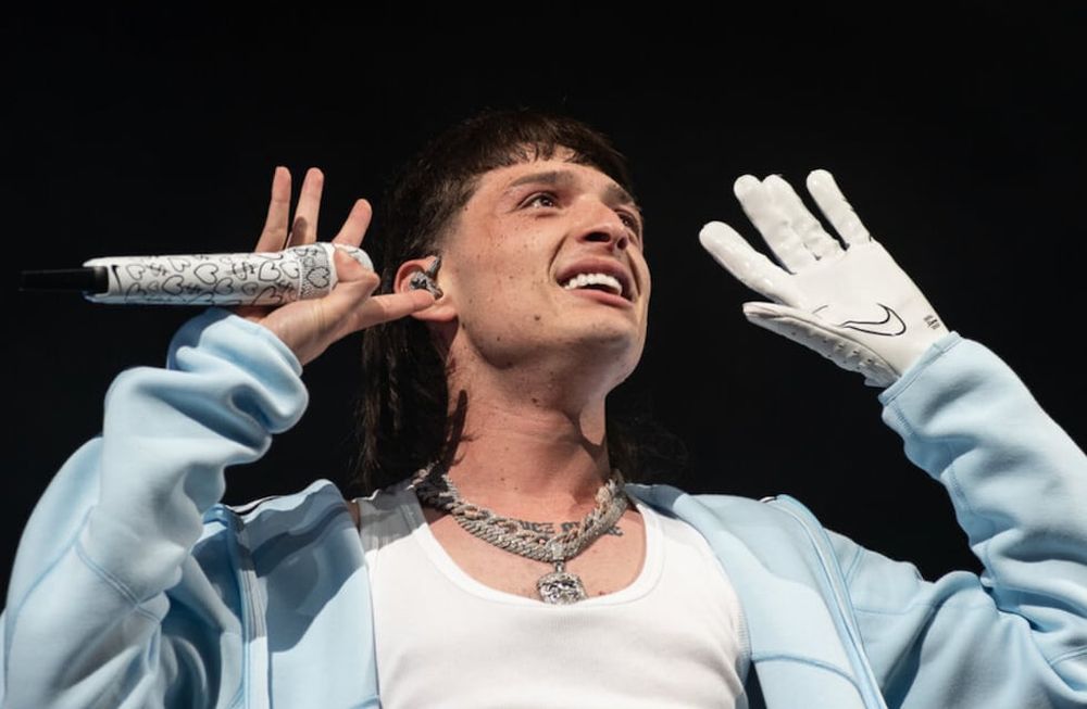 El mexicano conocido por sus “corridos tumbados” aseguró que fue chingón presentarse ante los pinches campeones del mundo. Foto: Alejandra Morasano