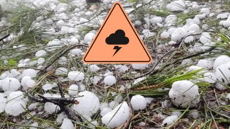 Alerta naranja por tormentas con granizo en Mendoza