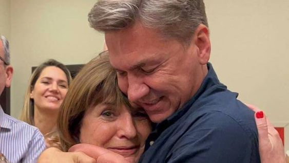 Quién es Leandro Zdero, el radical de Juntos por el Cambio que puso fin al ciclo de Capitanich en Chaco. En la foto, junto a Patricia Bullrich. (Twitter)