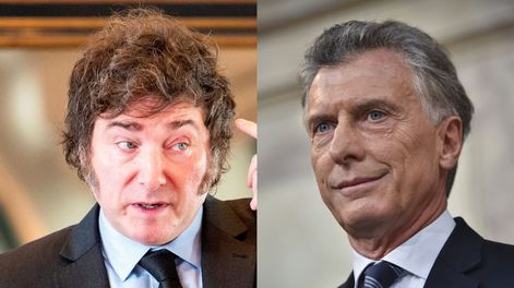 El ex presidente Mauricio Macri y el presidente Javier Milei.