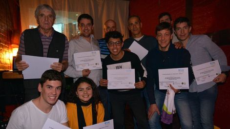 Los campeones mendocinos brindaron en una cena diferente