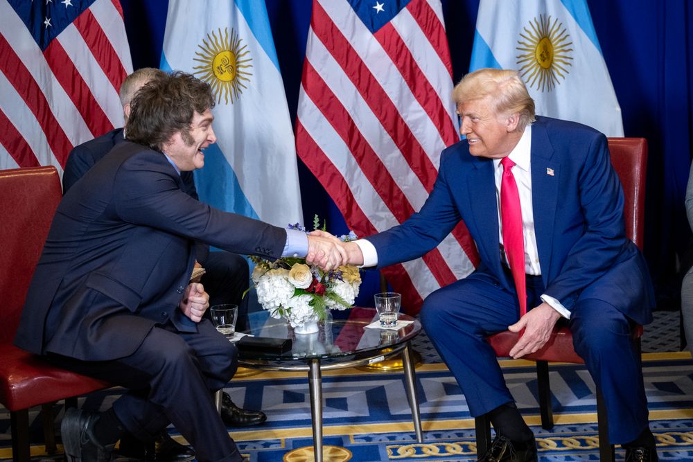 Javier Milei se reunió con Donald Trump. Foto: Casa Blanca
