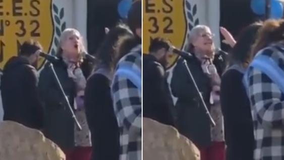 Denuncian adoctrinamiento en una escuela de Buenos Aires durante un acto del 9 de julio