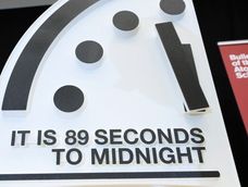 El reloj se encuentra este año a solo 89 segundos de la medianoche, la cifra más alarmante en sus 78 años de historia.
