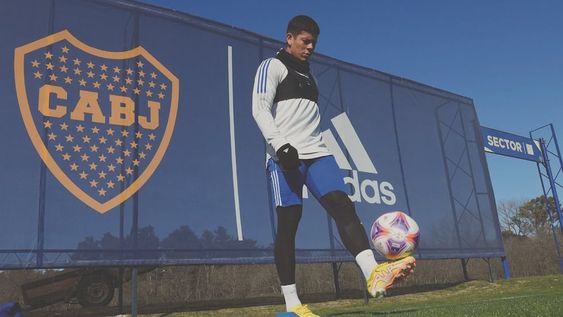 Marcos Rojo, defensor de Boca, en el entrenamiento de Boca. (Prensa Boca)