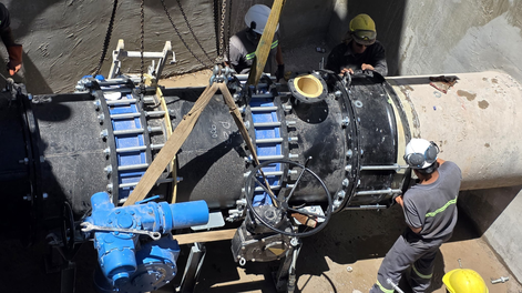 Finalizaron los trabajos en la Cámara de Distribución y Regulación La Puntilla. Cuándo vuelve el servicio