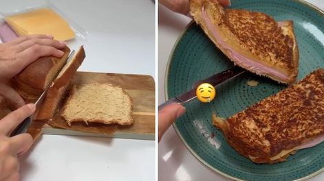 Los Andes | Sándwich viral de pan dulce.