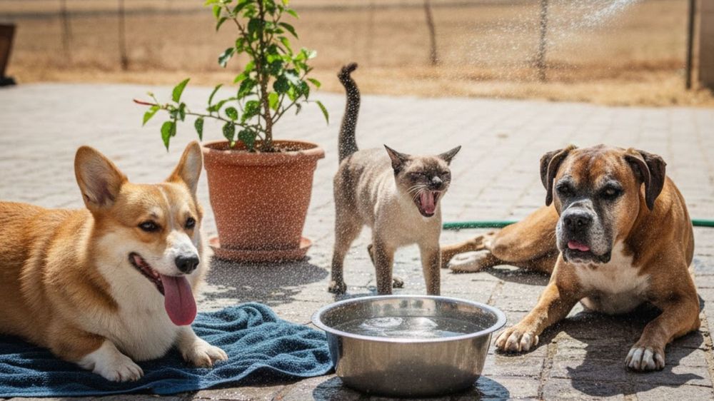 Durante períodos de altas temperaturas, es clave asegurarles a los perros y gatos agua limpia y fresca, además de lugares aireados donde puedan protegerse de la exposición solar.