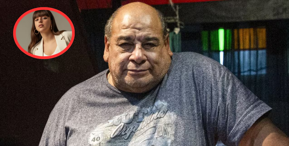 Roly Serrano mantiene un romance con una joven 44 años menor que él.