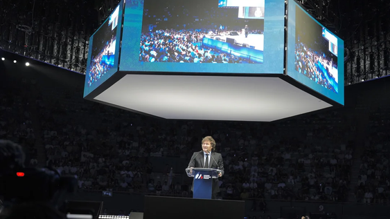 Javier Milei en el Economic Forum Madrid.