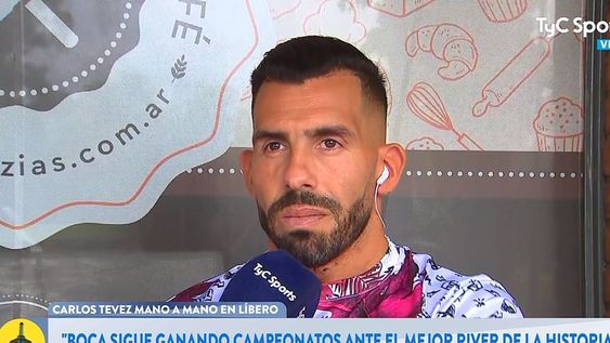 Carlitos Tevez habló del presente de Boca en Líbero, TyC Sports. / Gentileza.