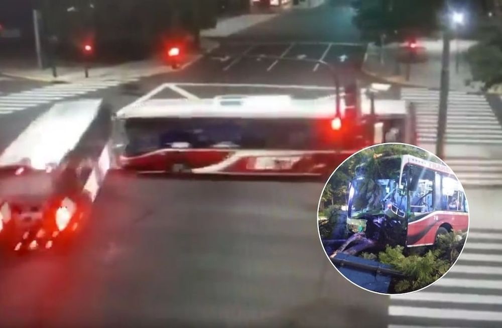 Impactante choque de colectivos en la 9 de Julio dejó seis heridos