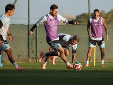 El entrenamiento de la Selección Argentina, con Lionel Messi como estandarte