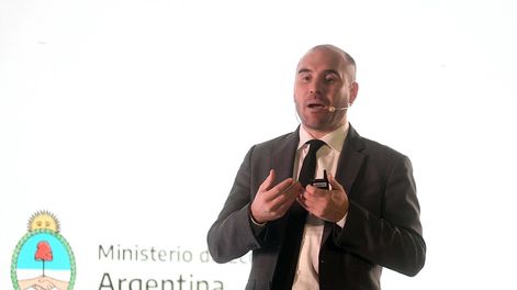 Martín Guzmán Ministro de Economía de la Nación en La Asociación Empresaria Argentina AEA. (Federico López Claro)