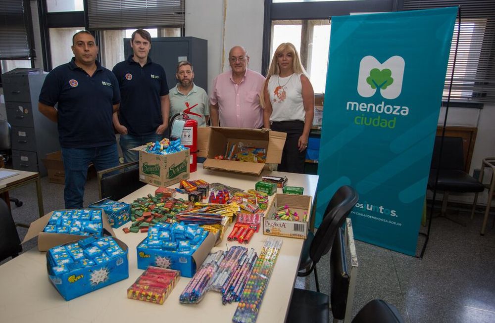 Se decomisaron 42 kilos de pirotecnia durante las fiestas