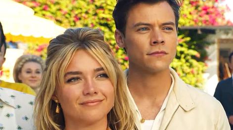 Los Andes | Florence Pugh y Harry Styles en No te preocupes cariño.