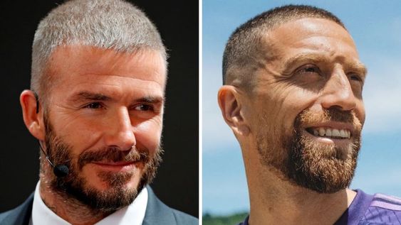 La cuenta de la Copa del Mundo aseguró que el Papu Gómez y David Beckham son iguales. Twitter
