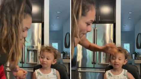 Multaron a una madre con 1.800 euros por romper un huevo en la frente de su hija en un reto viral de TikTok