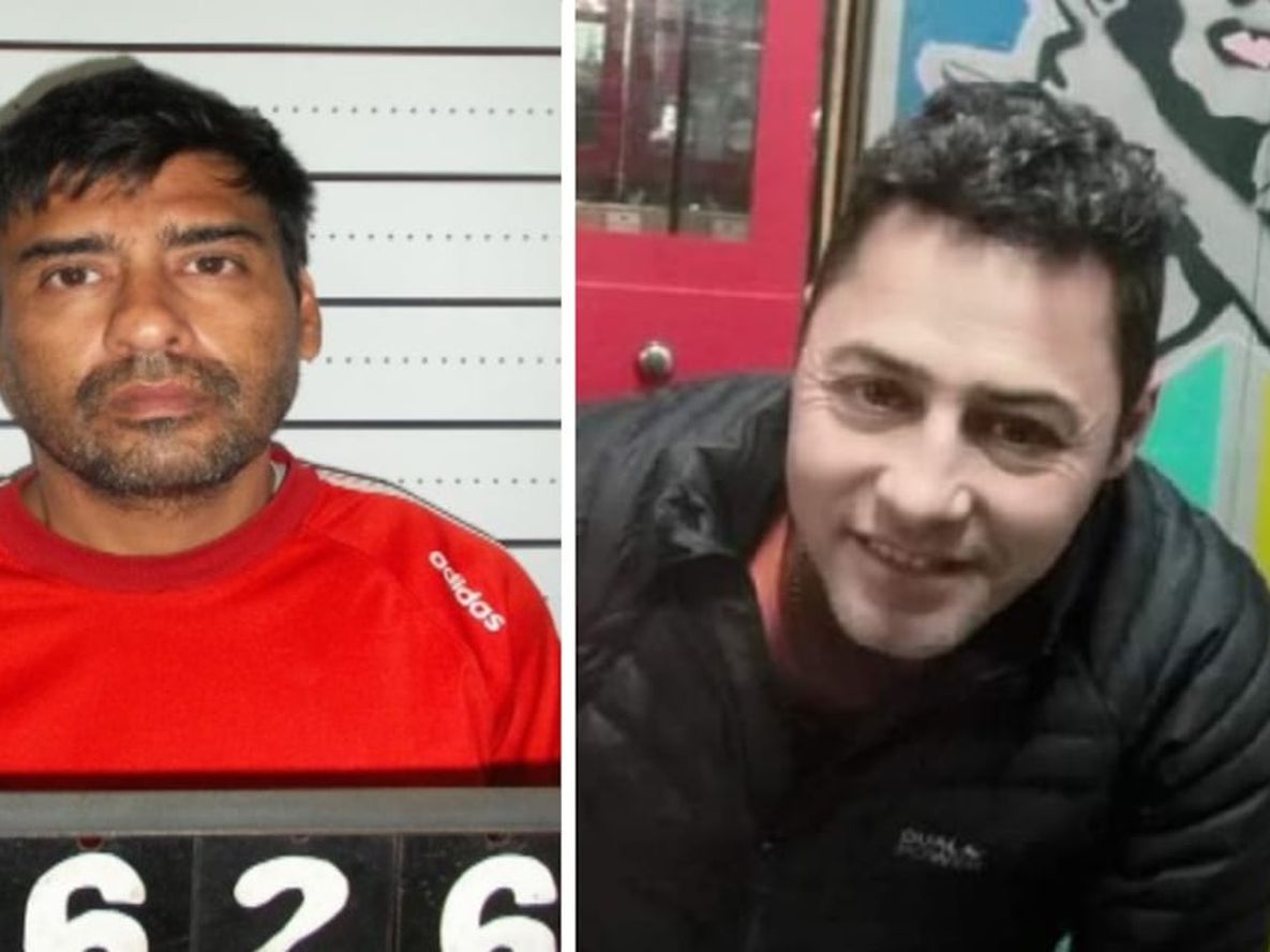 El presunto victimario y la víctima. Cataldo (izquierda) y Mosca.