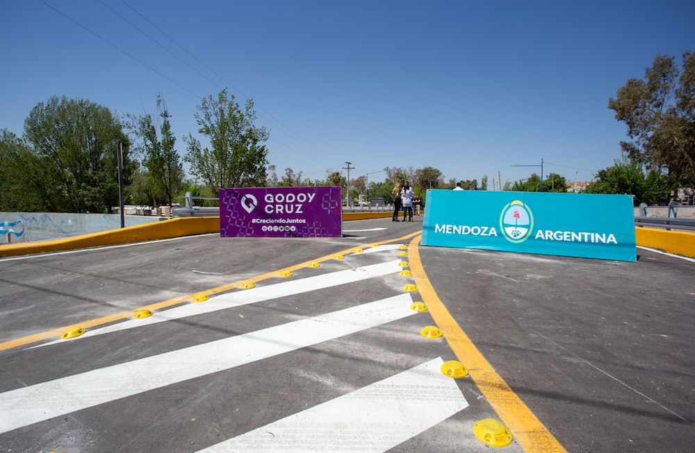 Junto a vecinos de la zona, se habilitó el puente Juncal que une Ciudad y Godoy Cruz
