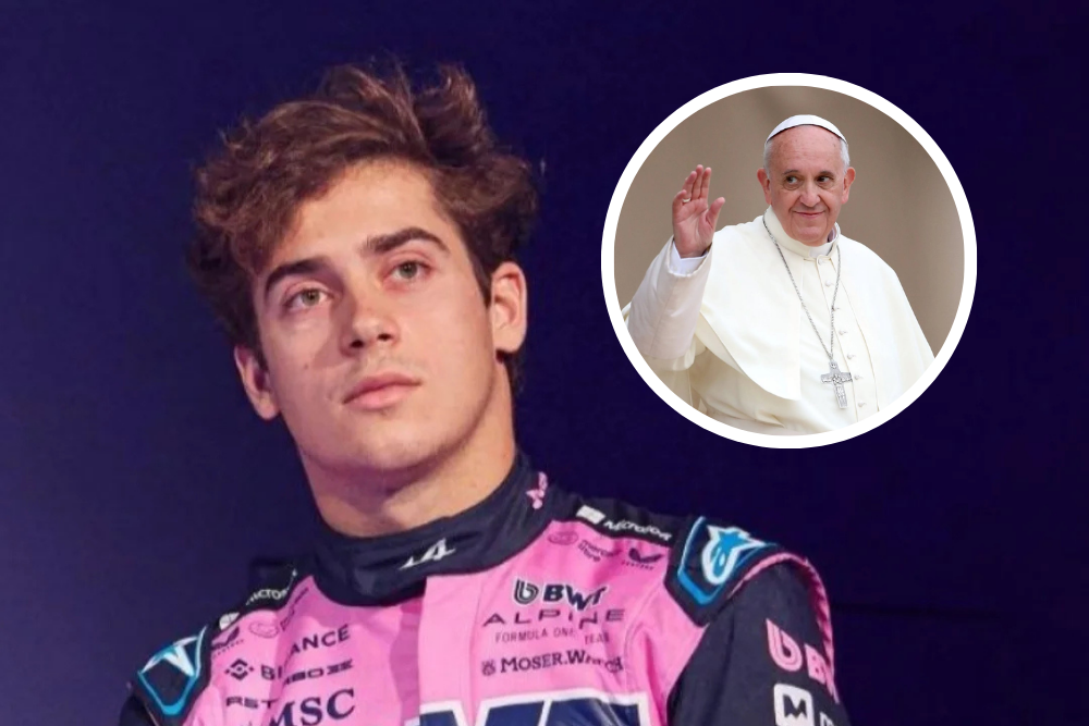 Franco Colapinto y su homenaje al Papa Francisco