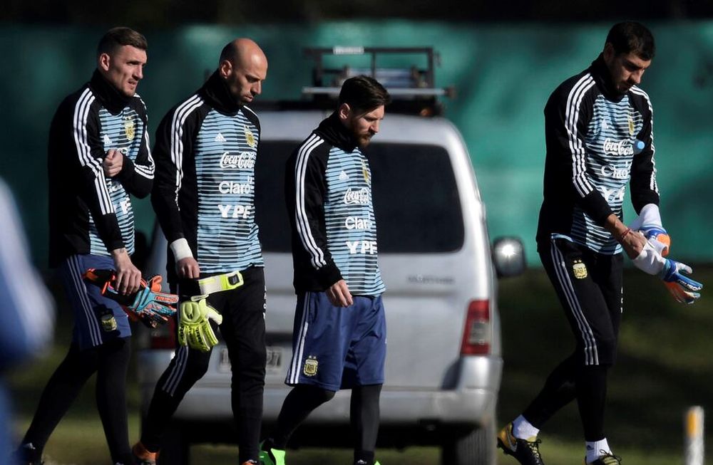 Franco Armani tuvo su primer día con la Selección