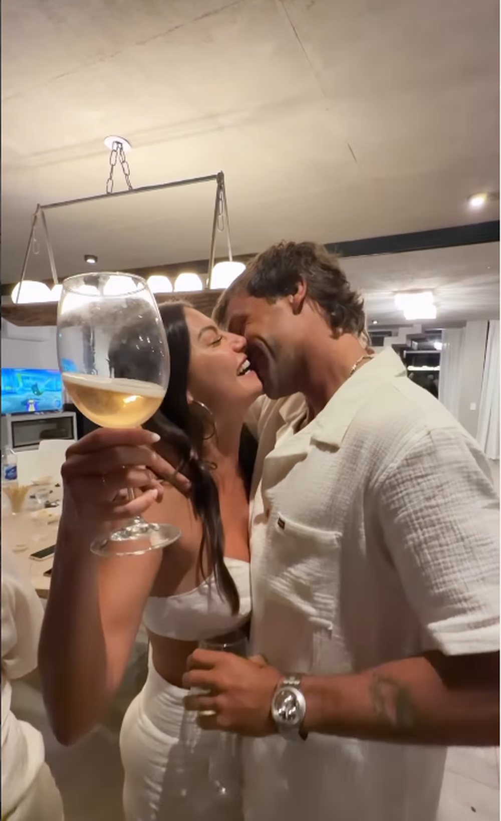 Jujuy Jiménez presentó a su nuevo novio en la noche a inicios de año.