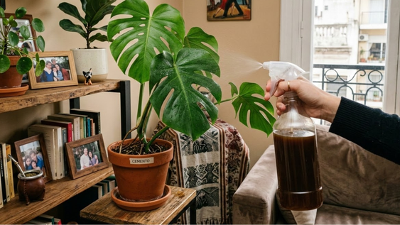 el tesoro de tus plantas esta en el cafe que tiras todos los dias a la basura: como hacer un fertilizante casero que fortalece raices y mejora el suelo