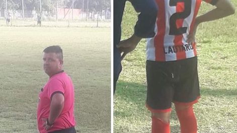 Un gesto noble: un juez de línea le prestó sus botines a un nene para jugar un partido