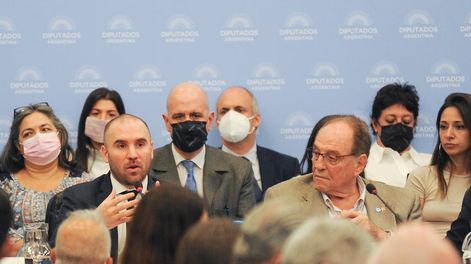 Los Andes | Martín Guzmán y Juan Manzur en el Congreso por el FMI Foto Federico Lopez Claro