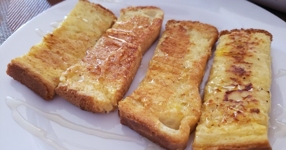 Recetas. Palitos crujientes en freidora de aire, un desayuno f&aacute;cil, r&aacute;pido y nutritivo.