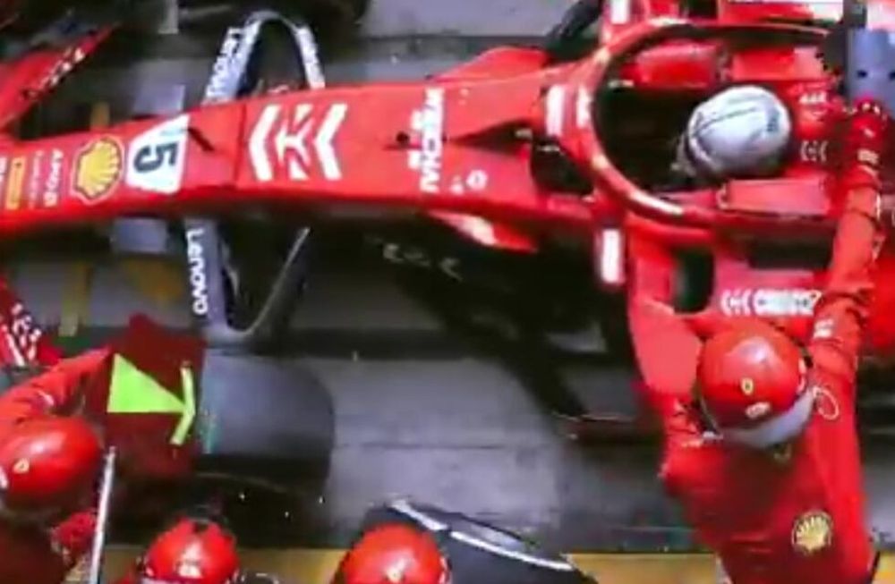 Fórmula 1: Ferrari y un cambio de neumáticos que quedó en la historia