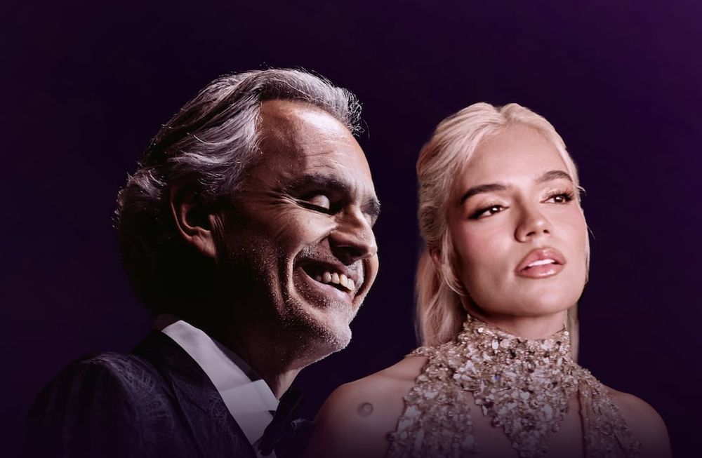 Una dupla que sorprendió para cantar un clásico del tenor italiano.